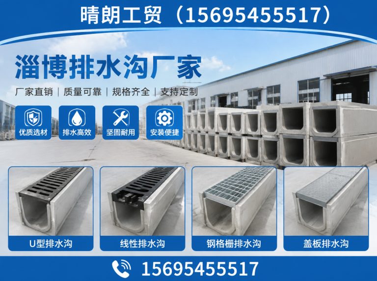 周村区淄博排水沟厂家展示图